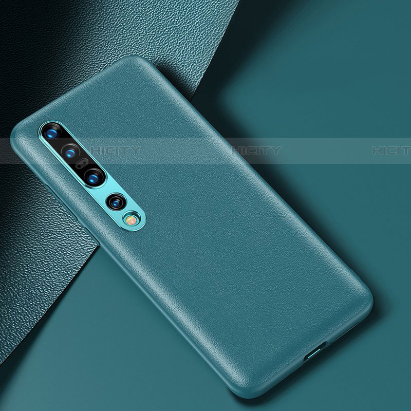 Funda Lujo Cuero Carcasa para Xiaomi Mi 10 Pro Verde