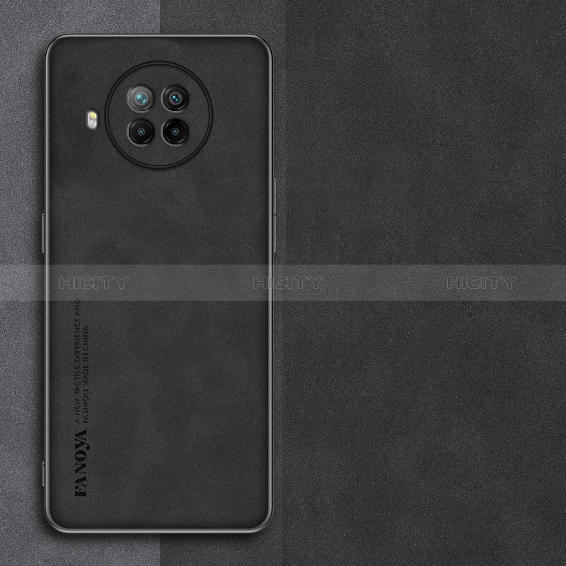 Funda Lujo Cuero Carcasa para Xiaomi Mi 10T Lite 5G Negro