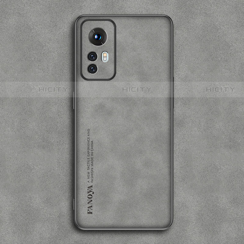 Funda Lujo Cuero Carcasa para Xiaomi Mi 12 Pro 5G Gris