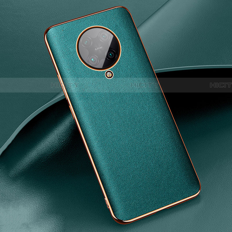 Funda Lujo Cuero Carcasa para Xiaomi Poco F2 Pro Verde