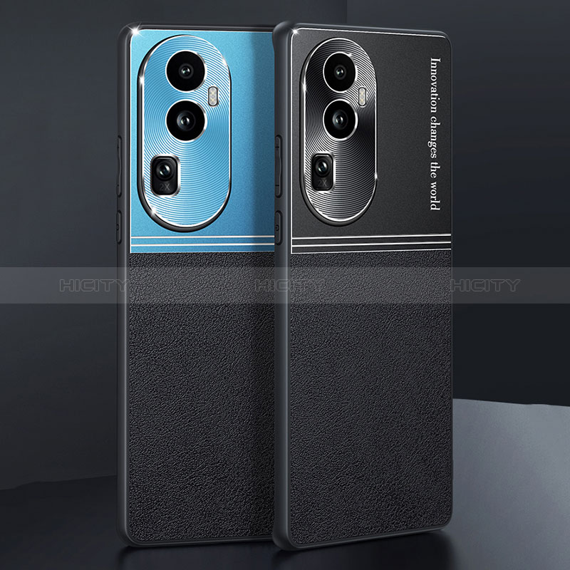 Funda Lujo Cuero Carcasa QC1 para Oppo Reno10 Pro+ Plus 5G