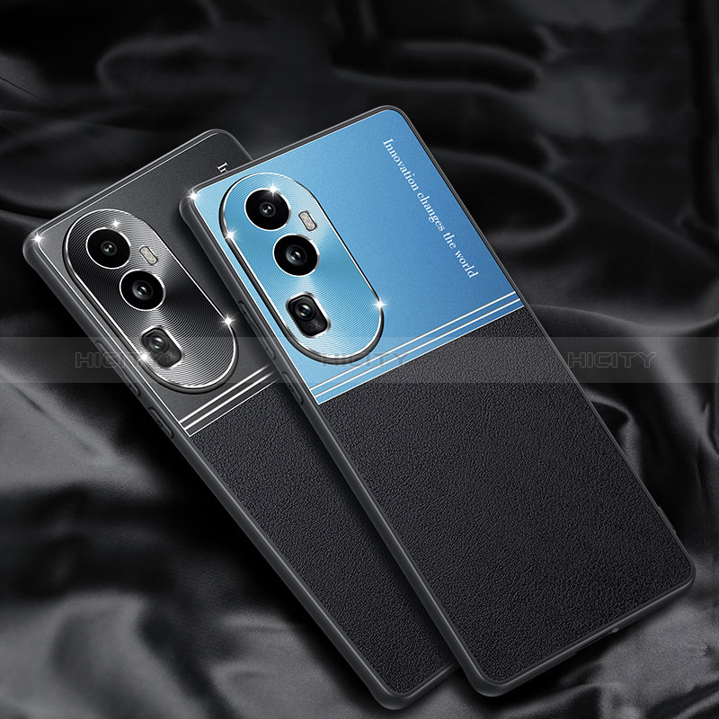 Funda Lujo Cuero Carcasa QC1 para Oppo Reno10 Pro+ Plus 5G