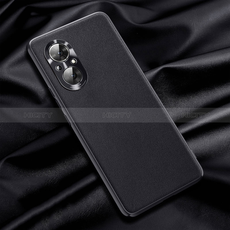 Funda Lujo Cuero Carcasa QK1 para Huawei Honor 50 SE 5G Negro