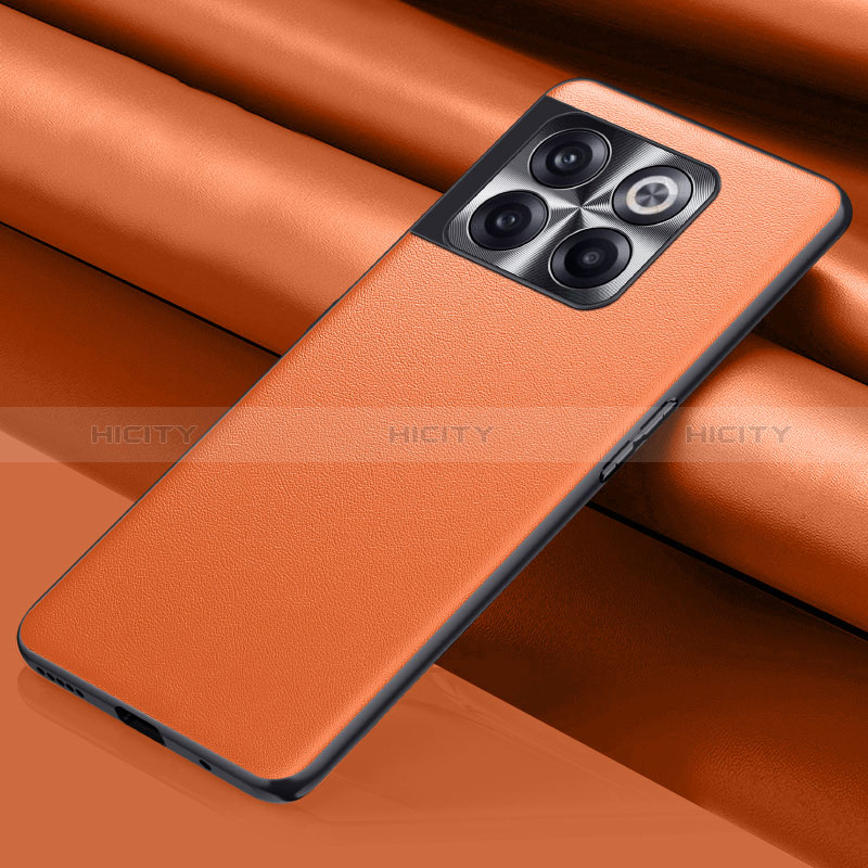 Funda Lujo Cuero Carcasa QK1 para OnePlus Ace Pro 5G Naranja