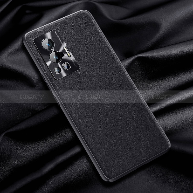 Funda Lujo Cuero Carcasa QK1 para Vivo X70 Pro 5G Negro