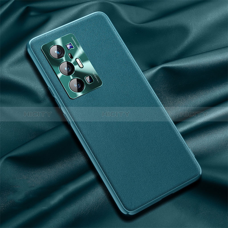 Funda Lujo Cuero Carcasa QK1 para Vivo X70 Pro+ Plus 5G Verde