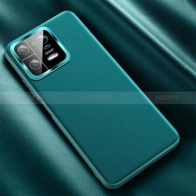 Funda Lujo Cuero Carcasa QK1 para Xiaomi Mi 13 Pro 5G Verde