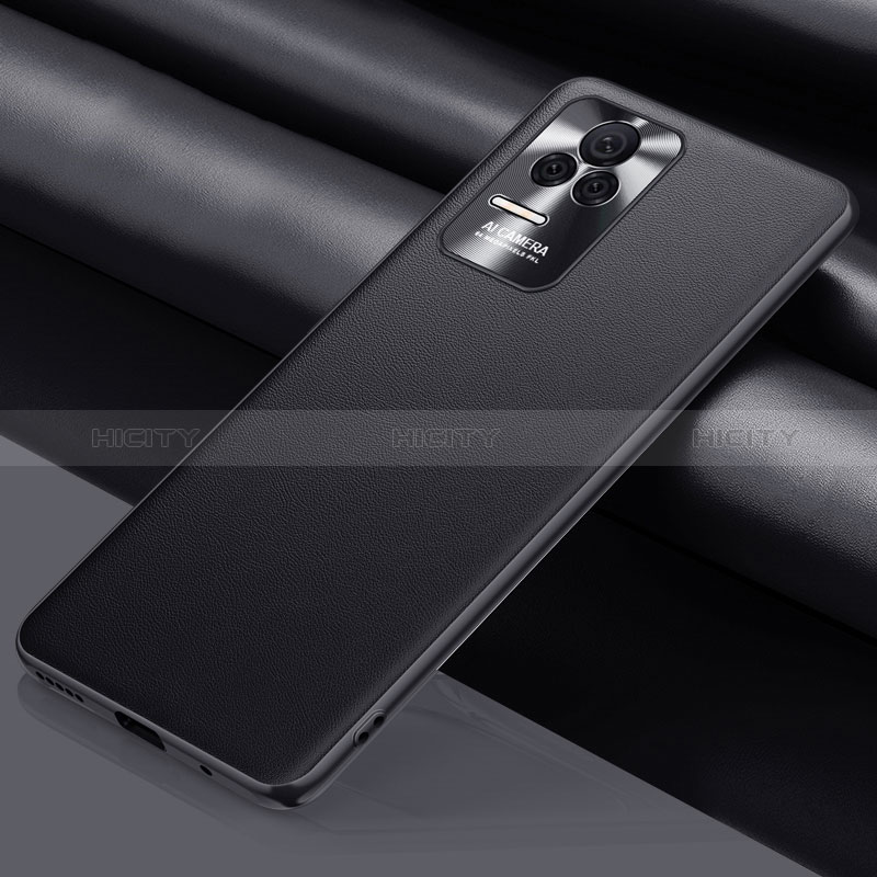 Funda Lujo Cuero Carcasa QK1 para Xiaomi Poco F4 5G Negro