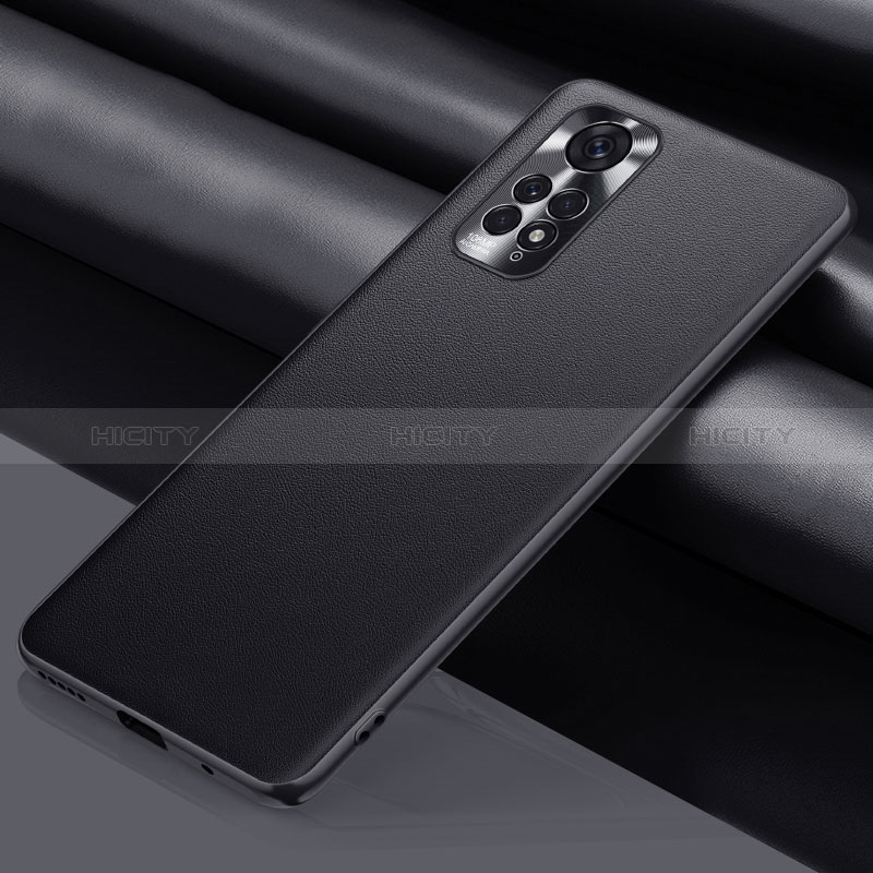 Funda Lujo Cuero Carcasa QK1 para Xiaomi Redmi Note 11 Pro 4G Negro