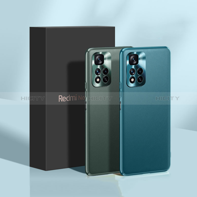 Funda Lujo Cuero Carcasa DY3 para Xiaomi Redmi Note 11 Pro+ Plus 5G Verde