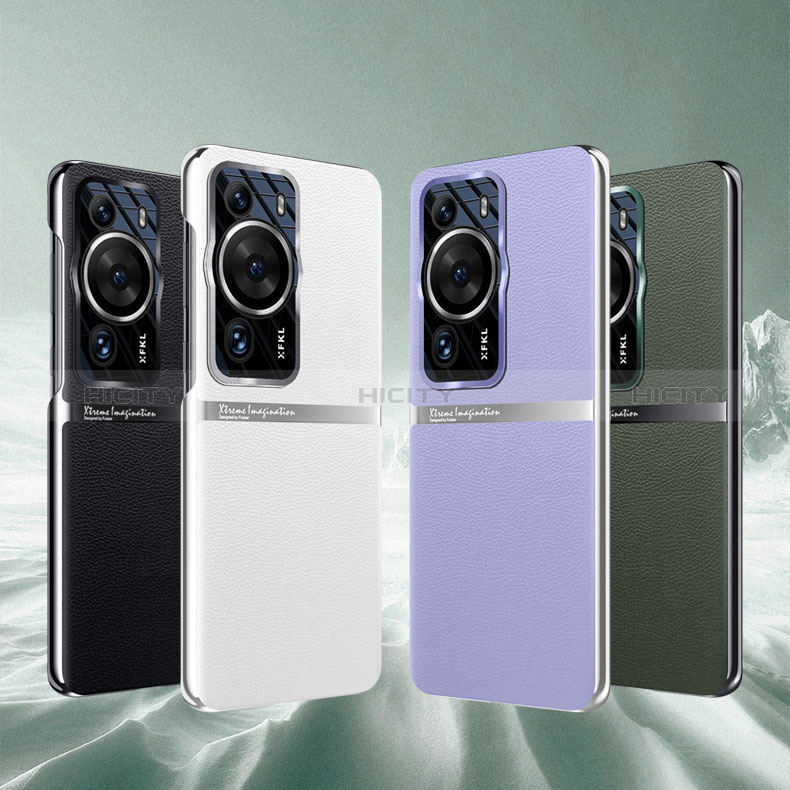 Funda Lujo Cuero Carcasa QK2 para Huawei P60 Pro