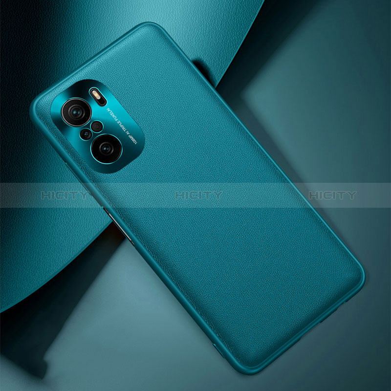 Funda Lujo Cuero Carcasa QK2 para Xiaomi Mi 11i 5G Verde