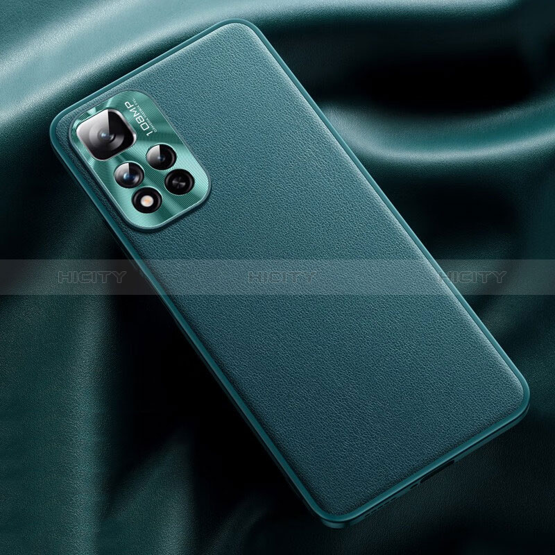 Funda Lujo Cuero Carcasa QK2 para Xiaomi Redmi Note 11 Pro+ Plus 5G Cian