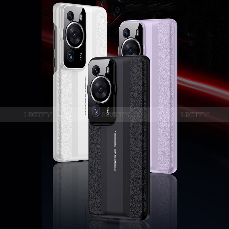 Funda Lujo Cuero Carcasa QK3 para Huawei P60 Pro