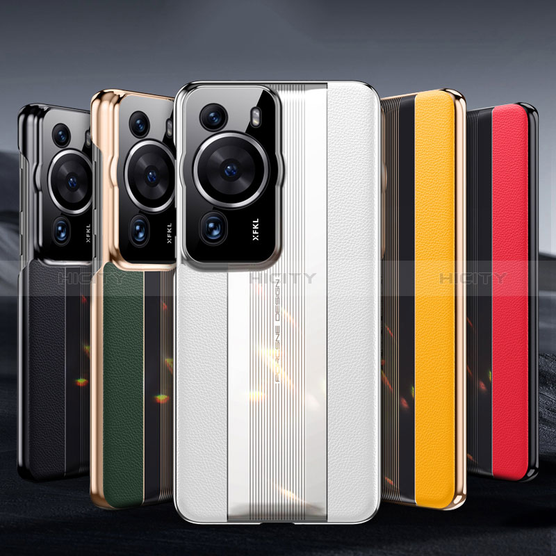 Funda Lujo Cuero Carcasa QK4 para Huawei P60 Pro