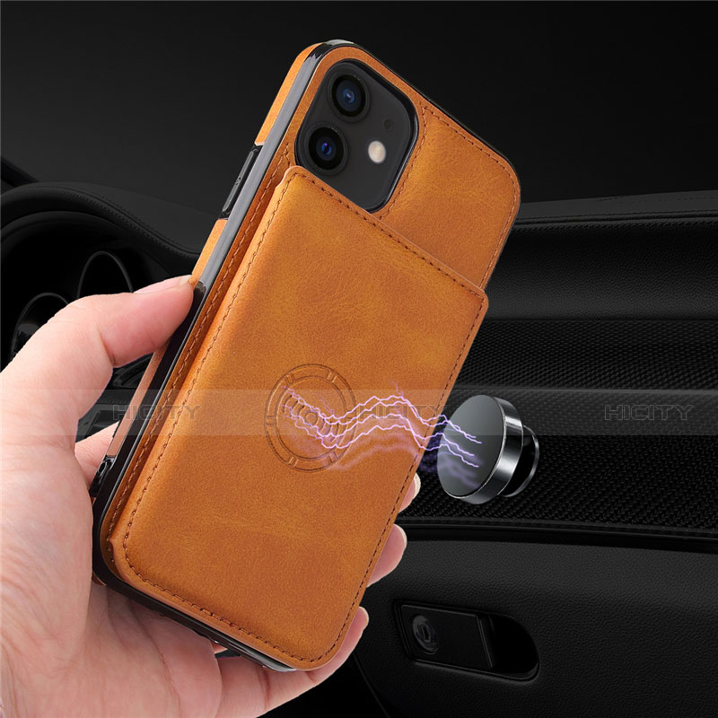 Funda Lujo Cuero Carcasa R01 para Apple iPhone 12 Mini