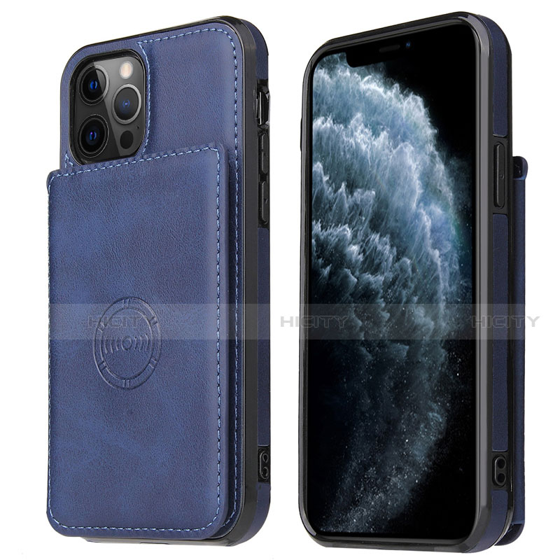 Funda Lujo Cuero Carcasa R01 para Apple iPhone 12 Pro