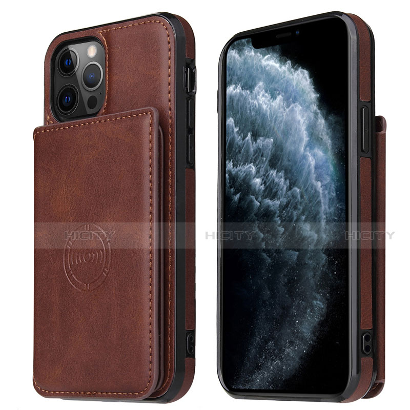 Funda Lujo Cuero Carcasa R01 para Apple iPhone 12 Pro