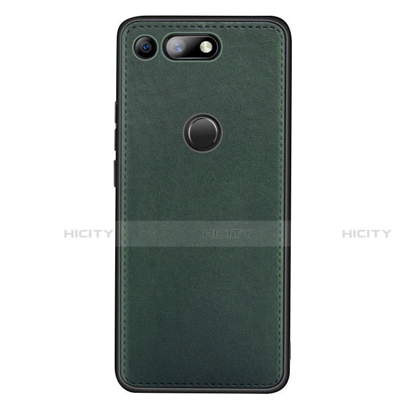 Funda Lujo Cuero Carcasa R01 para Huawei Honor View 20 Verde