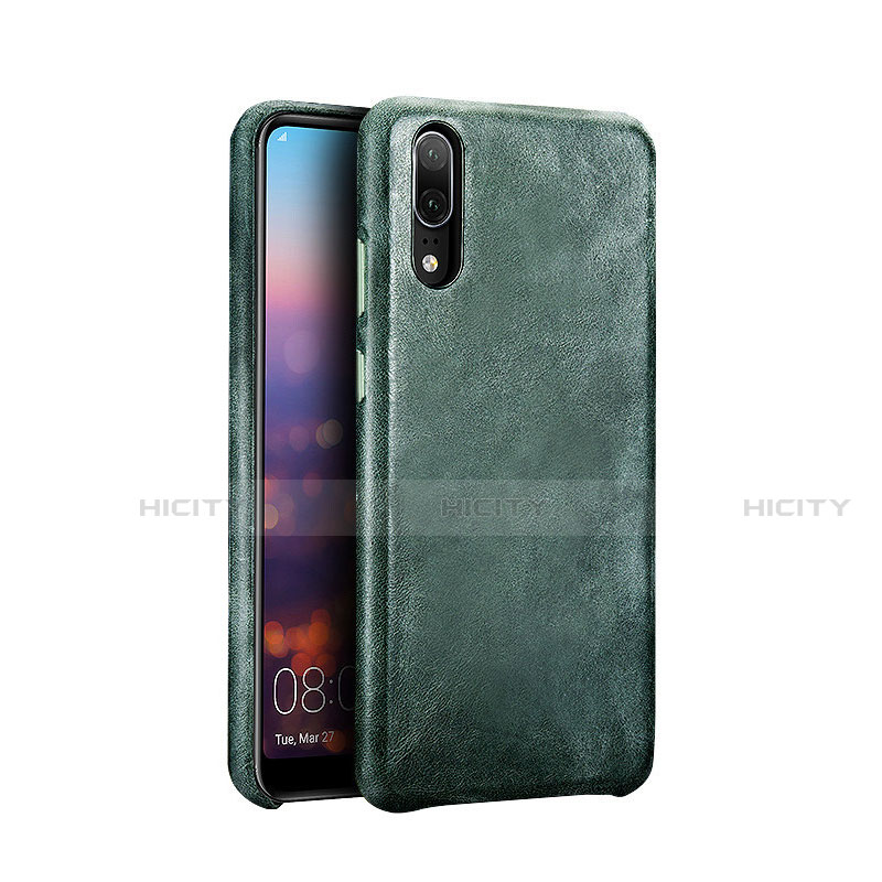 Funda Lujo Cuero Carcasa R01 para Huawei P20