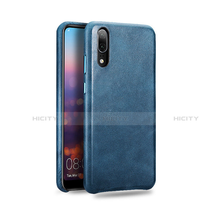 Funda Lujo Cuero Carcasa R01 para Huawei P20