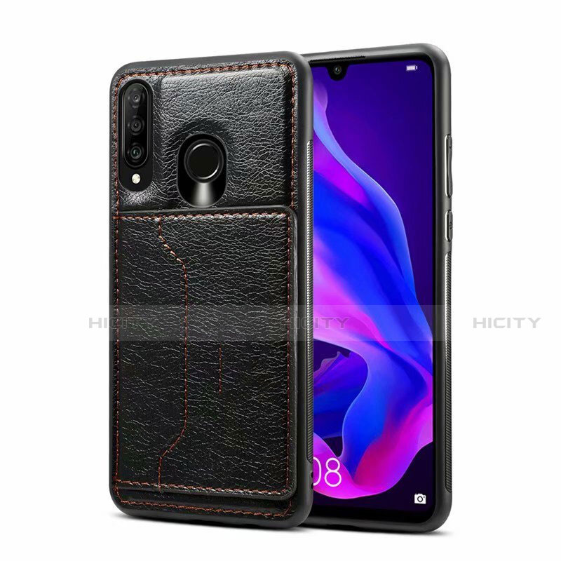 Funda Lujo Cuero Carcasa R01 para Huawei P30 Lite