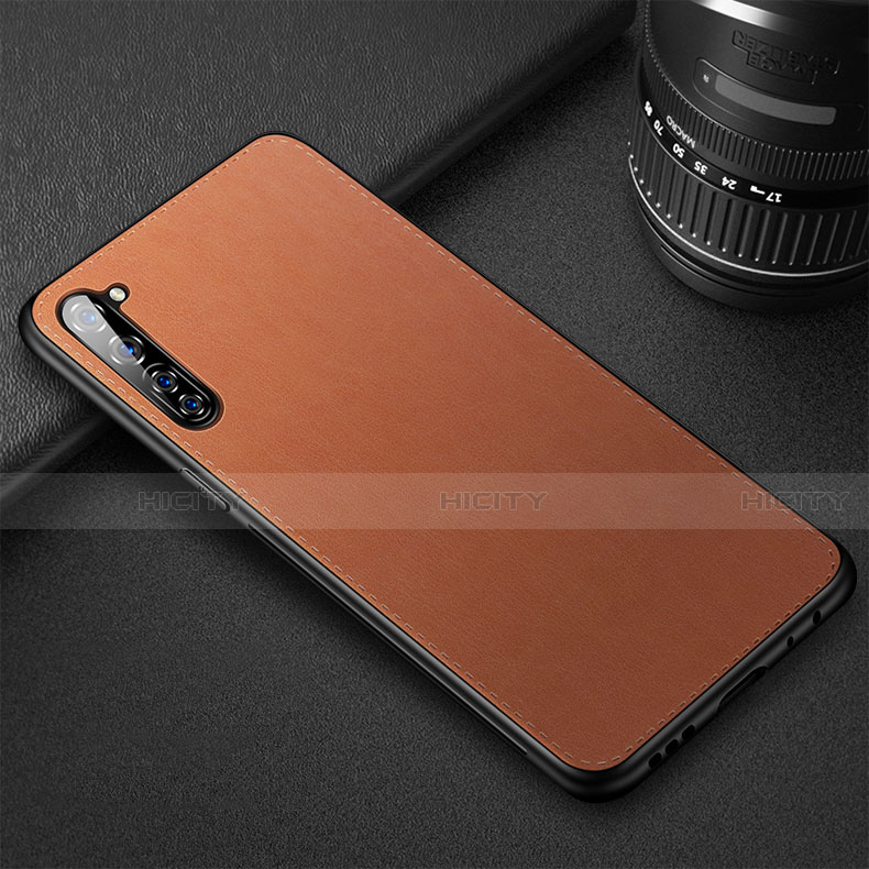 Funda Lujo Cuero Carcasa R01 para Oppo F15