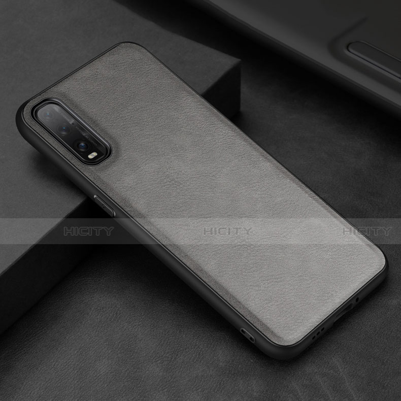 Funda Lujo Cuero Carcasa R01 para Oppo Find X2