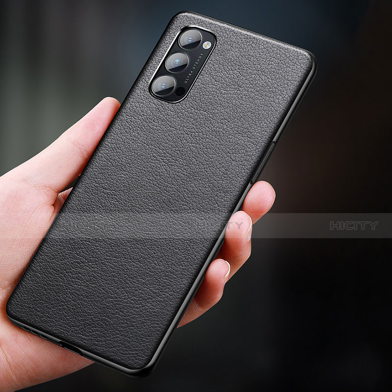 Funda Lujo Cuero Carcasa R01 para Oppo Reno4 5G