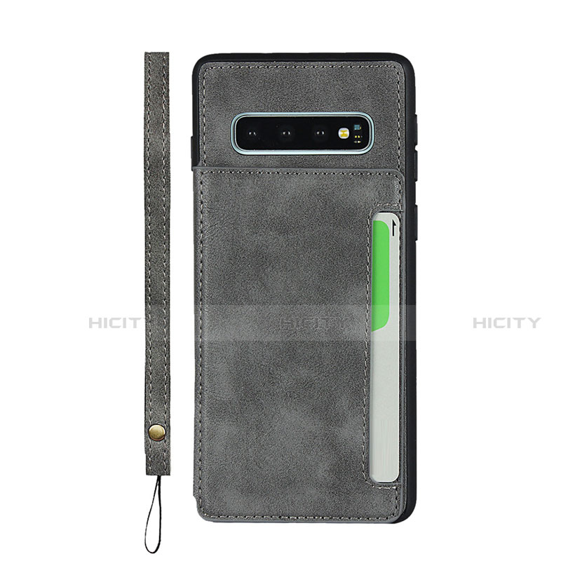 Funda Lujo Cuero Carcasa R01 para Samsung Galaxy S10