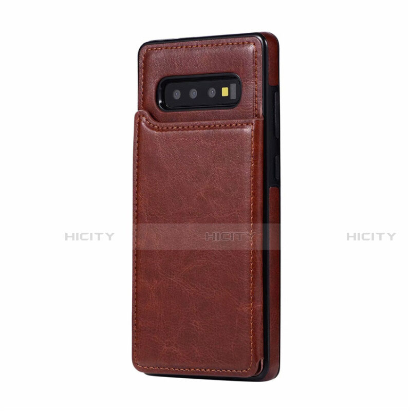 Funda Lujo Cuero Carcasa R01 para Samsung Galaxy S10 Plus