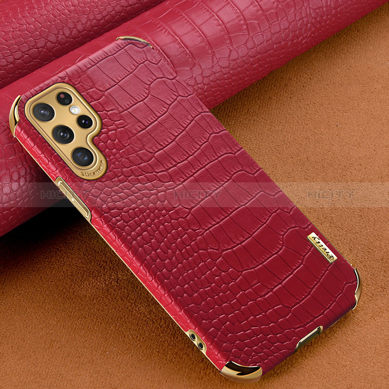 Funda Lujo Cuero Carcasa R01 para Samsung Galaxy S24 Ultra 5G Rojo