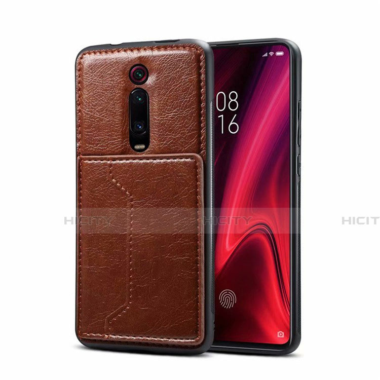 Funda Lujo Cuero Carcasa R01 para Xiaomi Redmi K20 Pro Marron