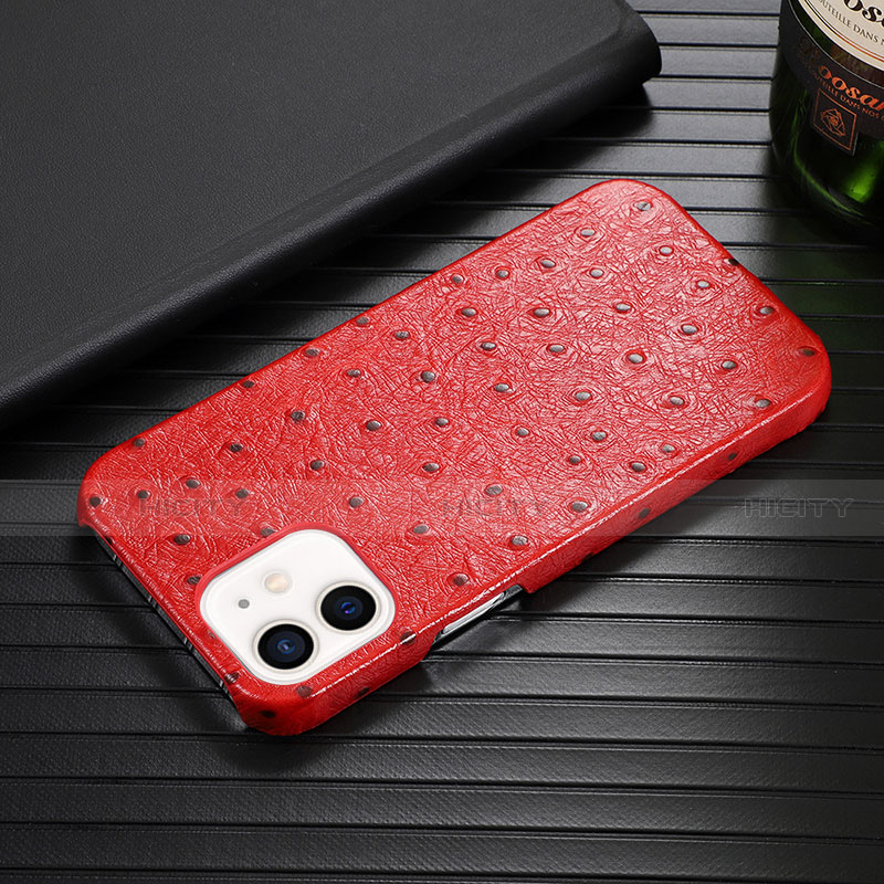 Funda Lujo Cuero Carcasa R02 para Apple iPhone 12