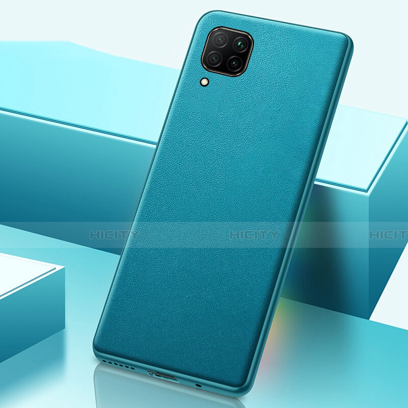 Funda Lujo Cuero Carcasa R02 para Huawei Nova 7i Cian