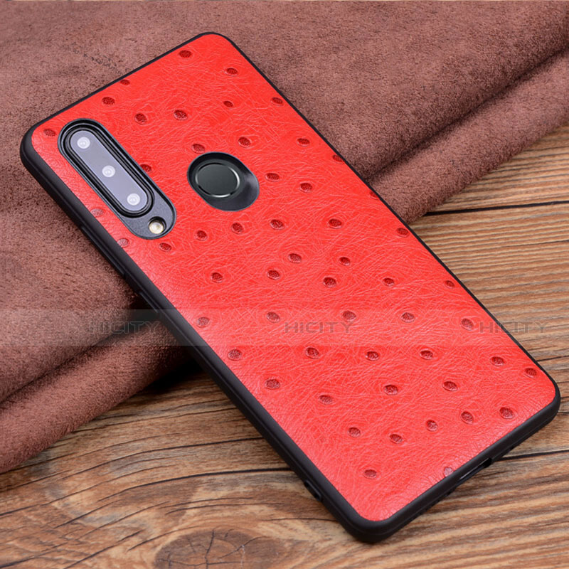 Funda Lujo Cuero Carcasa R02 para Huawei P Smart+ Plus (2019) Rojo