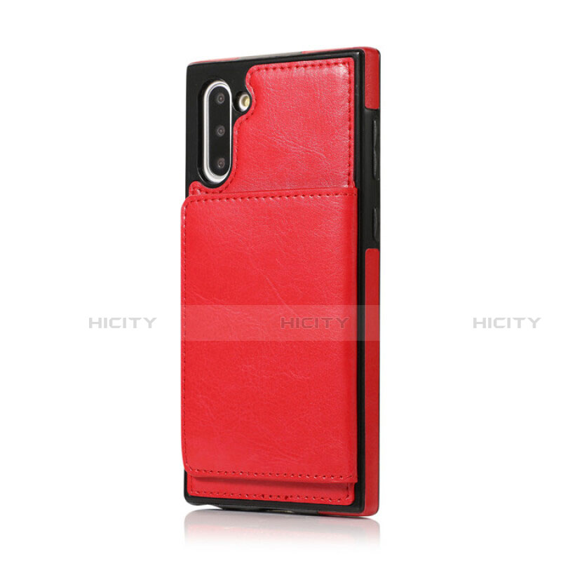 Funda Lujo Cuero Carcasa R02 para Samsung Galaxy Note 10