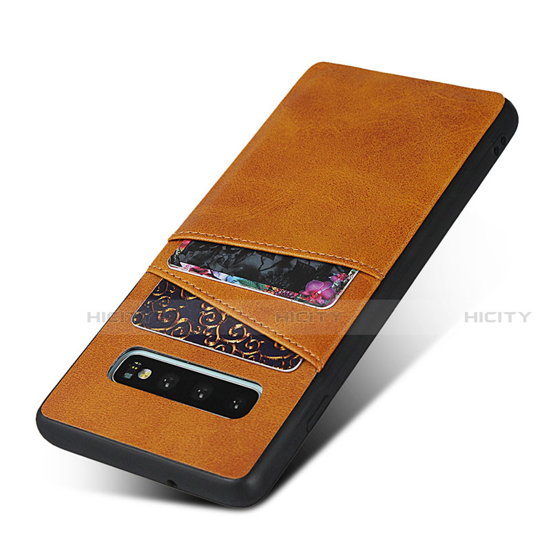 Funda Lujo Cuero Carcasa R02 para Samsung Galaxy S10