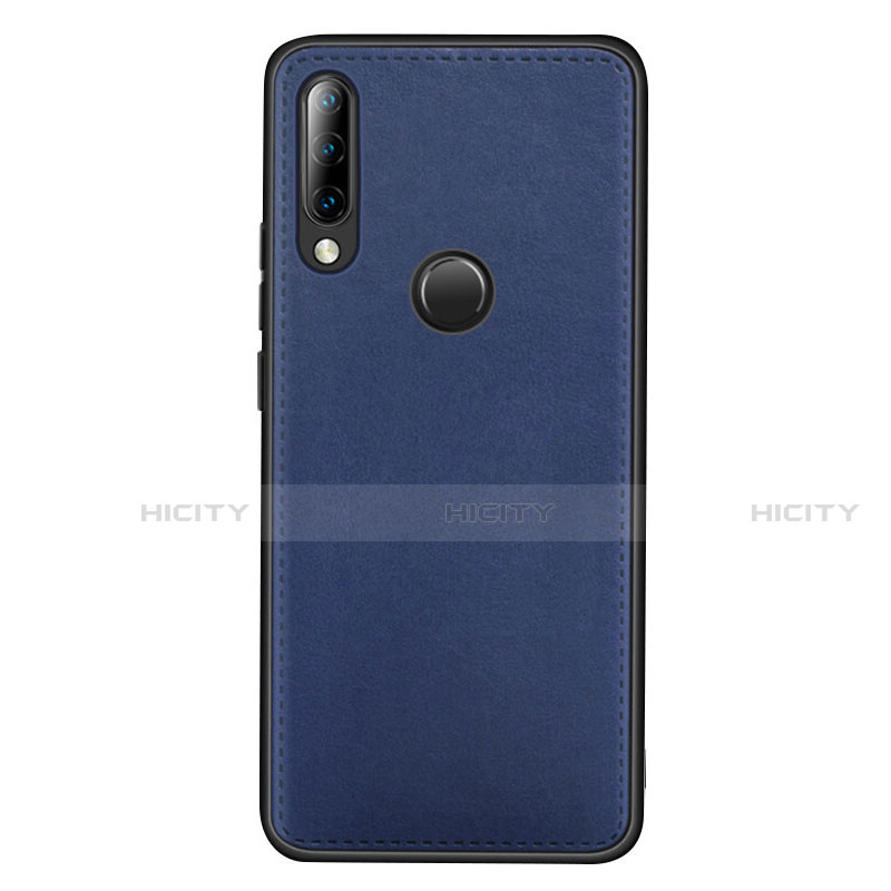 Funda Lujo Cuero Carcasa R03 para Huawei Nova 4e Azul