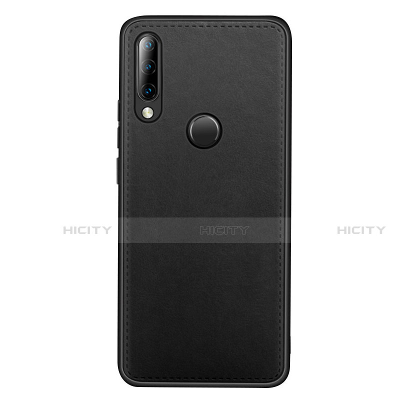 Funda Lujo Cuero Carcasa R03 para Huawei Nova 4e Negro