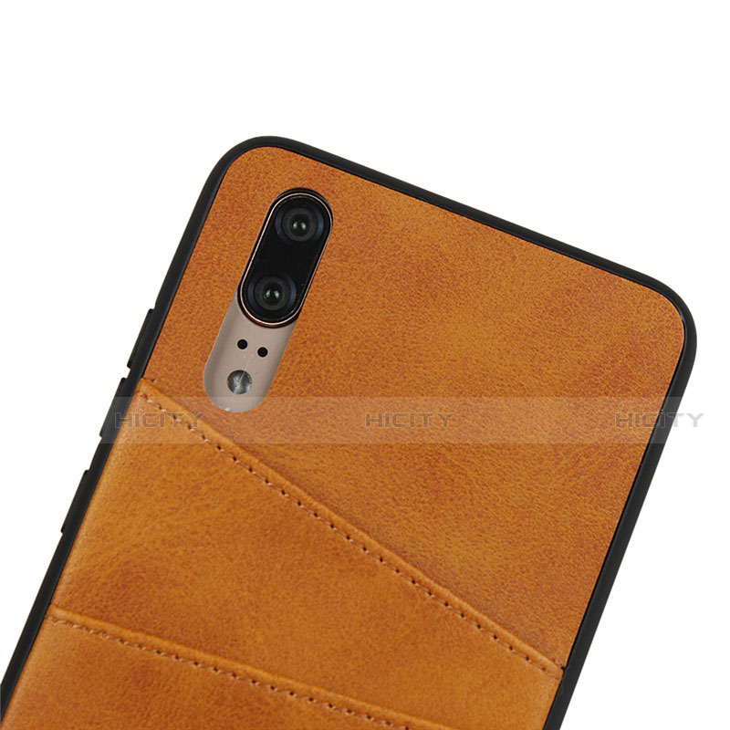 Funda Lujo Cuero Carcasa R03 para Huawei P20