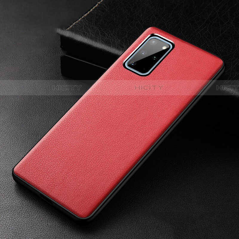 Funda Lujo Cuero Carcasa R03 para Samsung Galaxy S20 Plus 5G Rojo