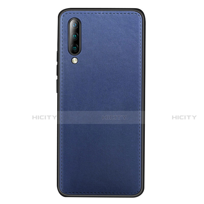 Funda Lujo Cuero Carcasa R03 para Xiaomi Mi A3 Azul