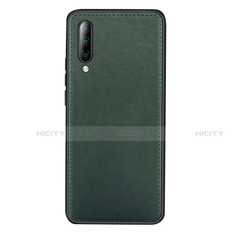 Funda Lujo Cuero Carcasa R03 para Xiaomi Mi A3 Verde