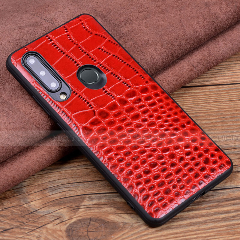 Funda Lujo Cuero Carcasa R04 para Huawei Honor 20E Rojo