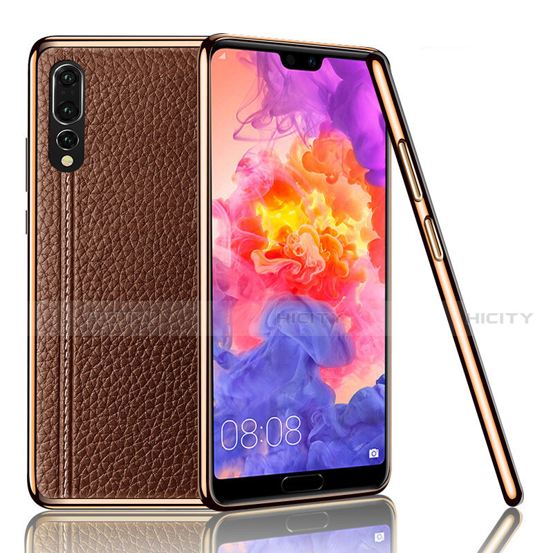 Funda Lujo Cuero Carcasa R04 para Huawei P20 Pro