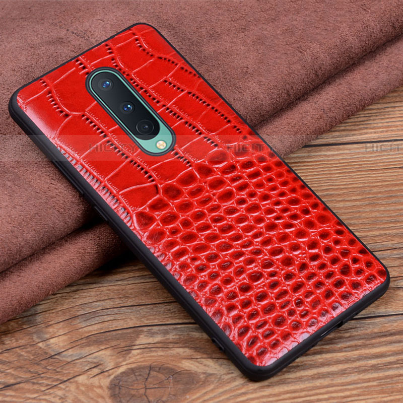 Funda Lujo Cuero Carcasa R04 para OnePlus 8