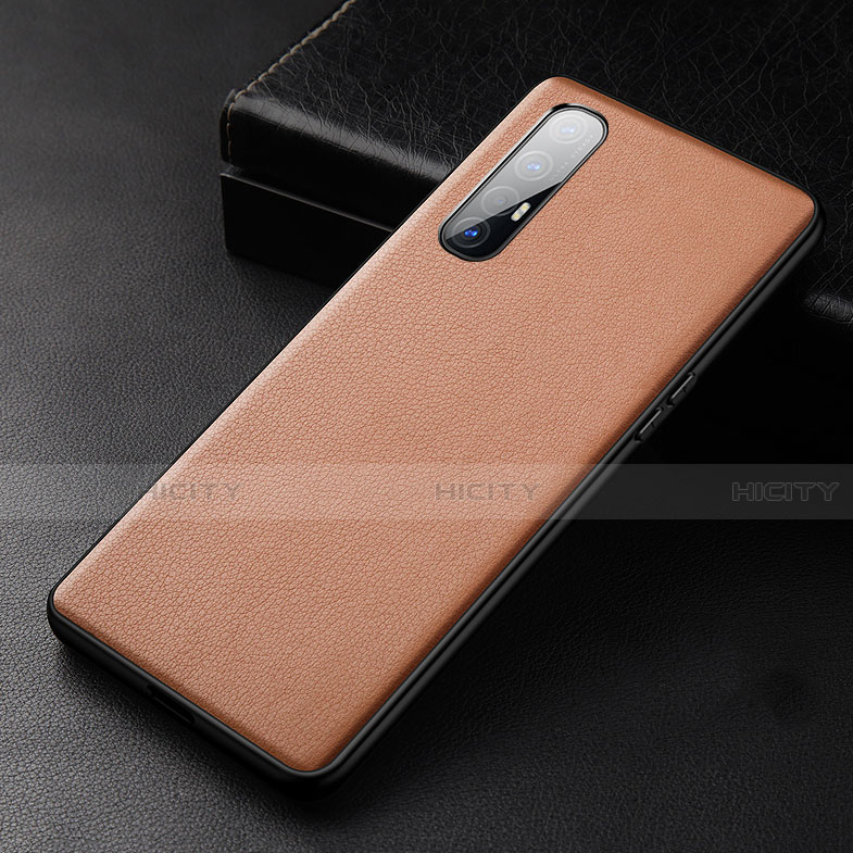 Funda Lujo Cuero Carcasa R04 para Oppo Reno3 Pro