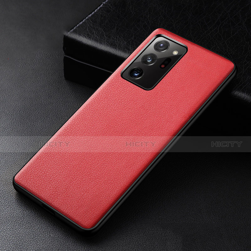 Funda Lujo Cuero Carcasa R04 para Samsung Galaxy Note 20 Ultra 5G Rojo