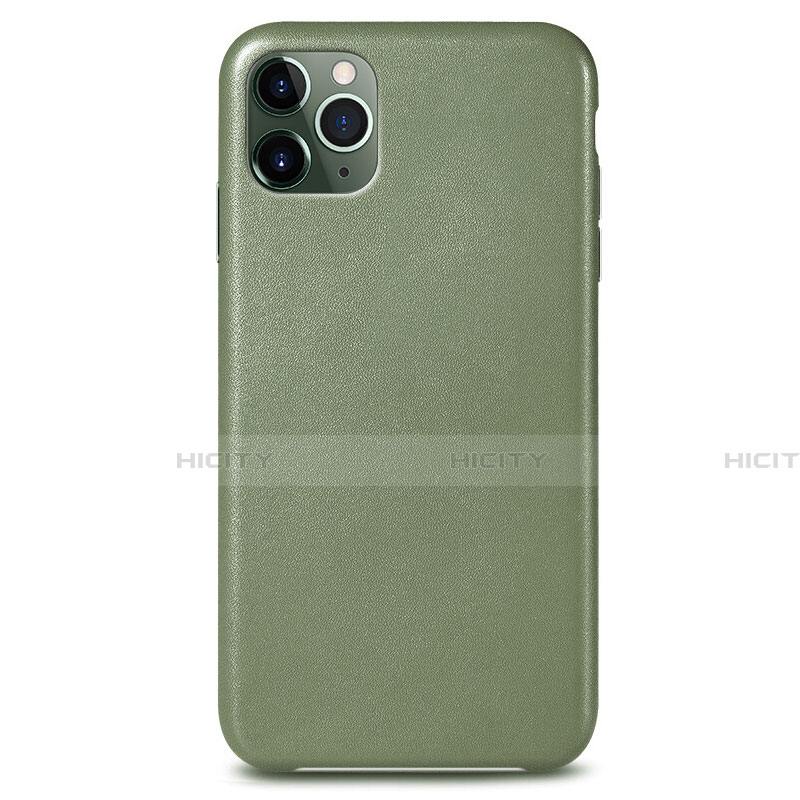 Funda Lujo Cuero Carcasa R05 para Apple iPhone 11 Pro Verde